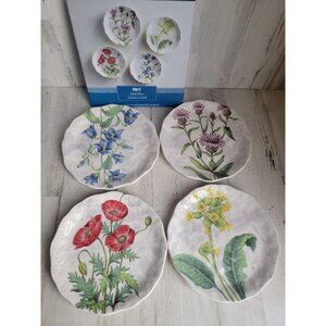 Pier 1 Imports botanical garden plate flower set decor floral